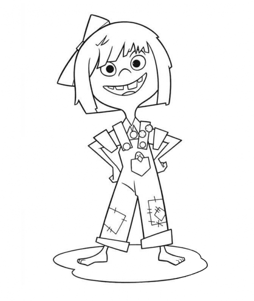 Smiling Ellie  coloring page image
