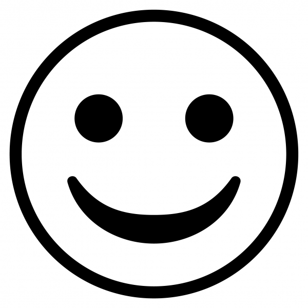 Smiling Face Emoji coloring page image