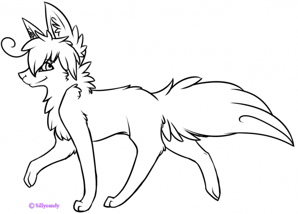 Smiling Kitty coloring page image