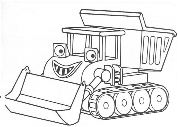 Smiling Scoop  coloring page image