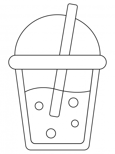 Smoothie coloring page image