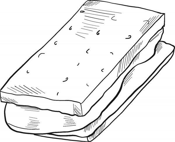 Smore coloring page image