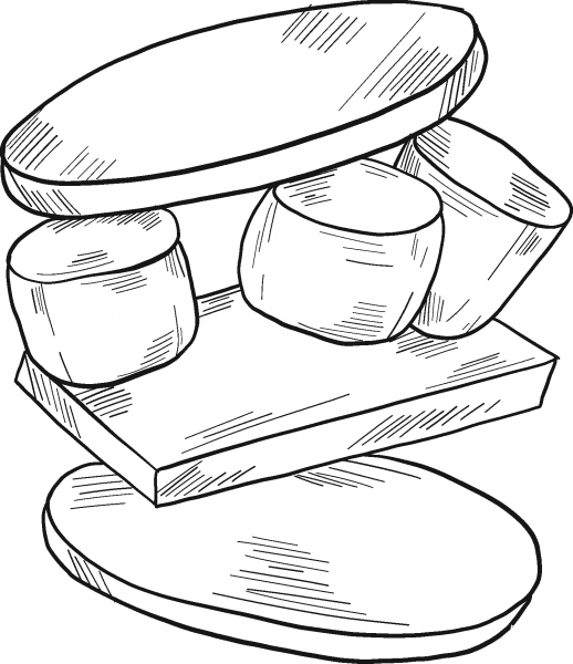 Smore coloring page image