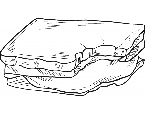 Smore coloring page image