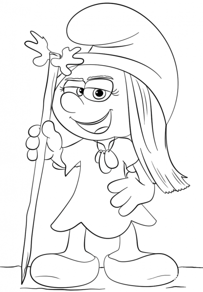 Smurfmelody from Smurfs: the Lost Village coloring page image