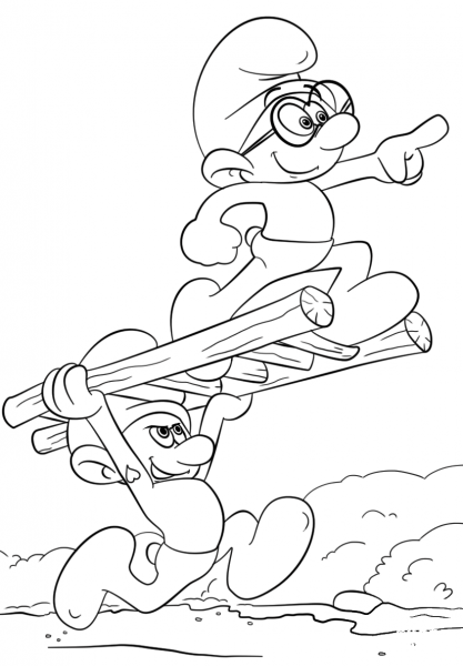 Smurfs: the Lost Village coloring page image
