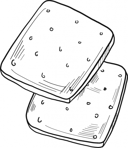 Snack coloring page image