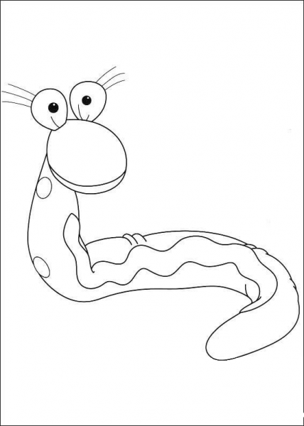 Snake  coloring page image