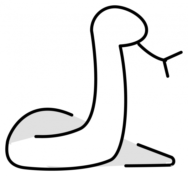 Snake Emoji coloring page image