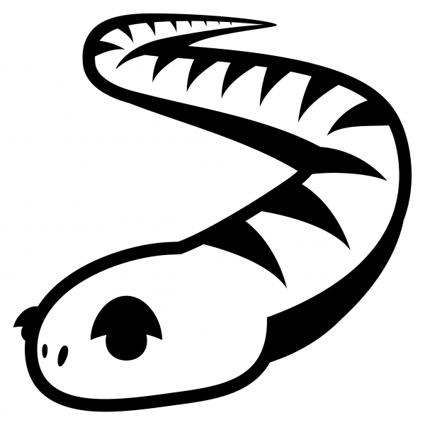 Snake Emoji coloring page image