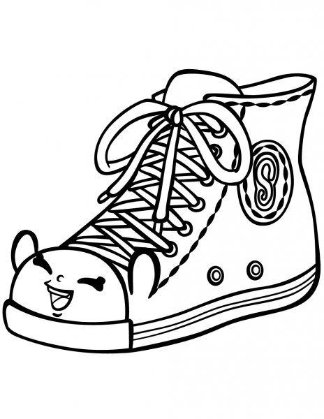 Sneaky Sally Shopkin coloring page image