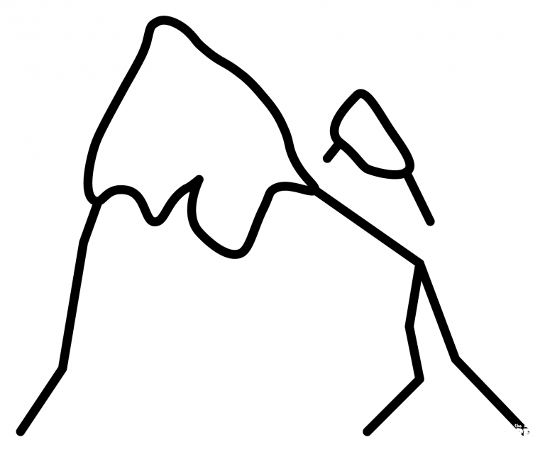 Snow Capped Mountain Emoji coloring page - ColouringPages