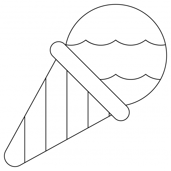 Snow Cone coloring page image