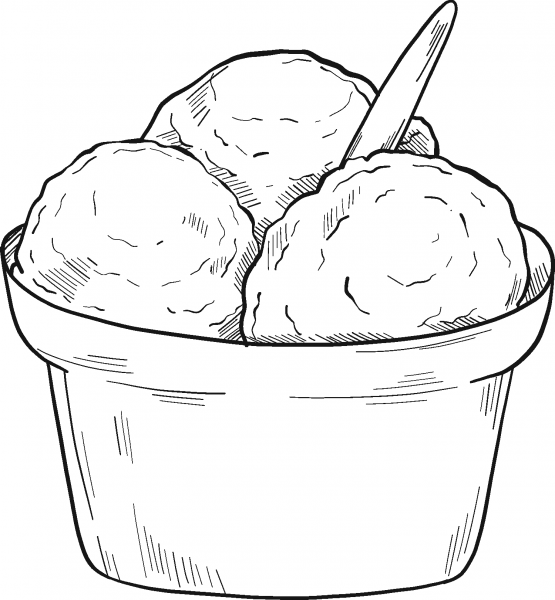 Snow Cone coloring page image