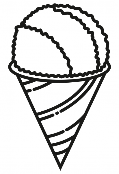 Snow Cone coloring page image