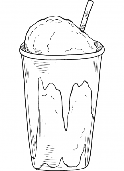Snow Cone coloring page image