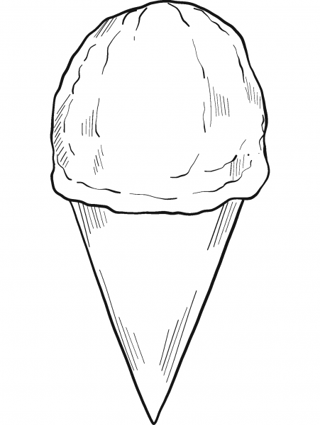 Snow Cone coloring page image