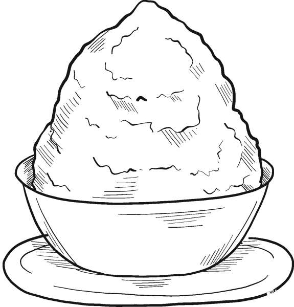 Snow Cone coloring page image