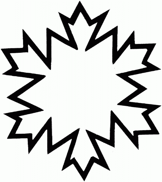 Snowflake coloring page image