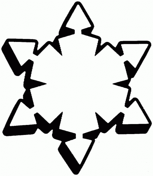 Snowflake coloring page image