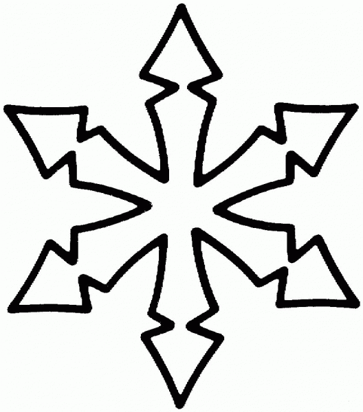 Snowflake  coloring page image