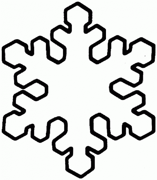 Snowflake coloring page image