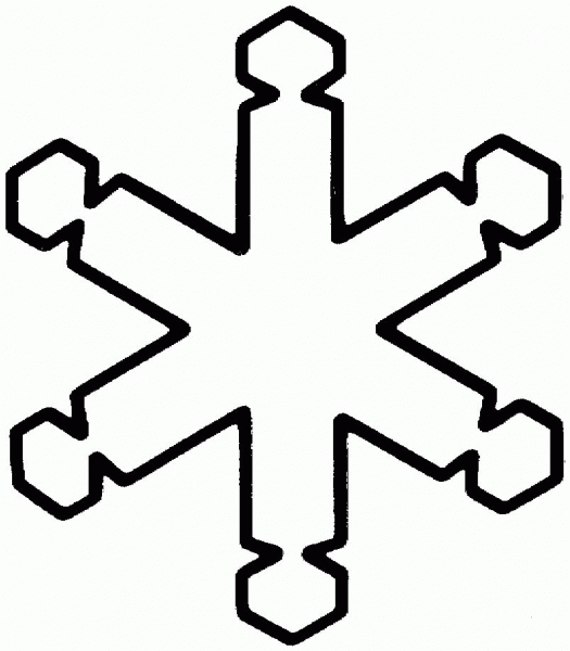 Snowflake coloring page image