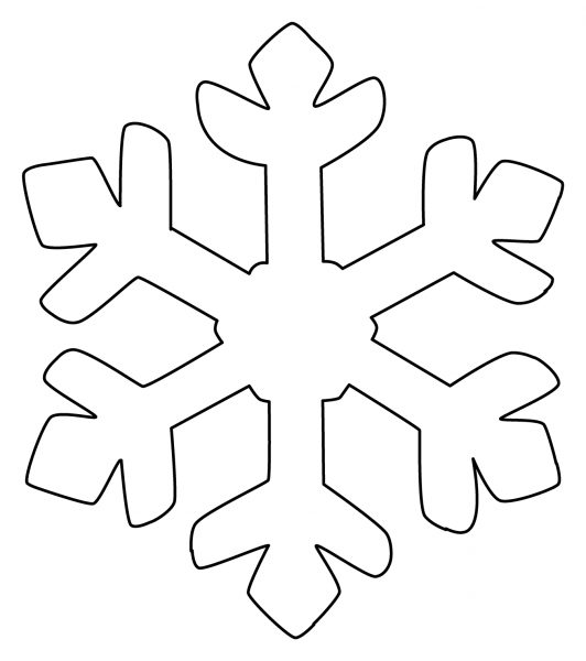 Snowflake Emoji coloring page image