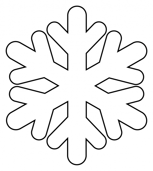 Snowflake Emoji coloring page image