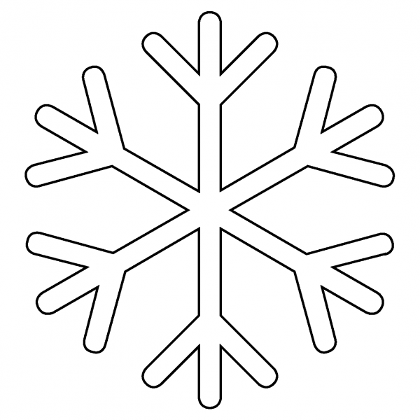 Snowflake Emoji coloring page image