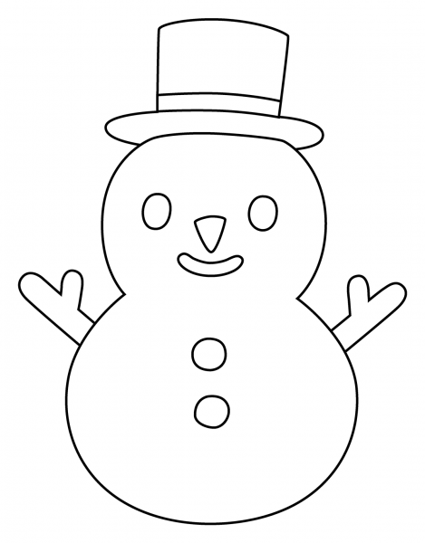 Snowman Without Snow Emoji coloring page - ColouringPages