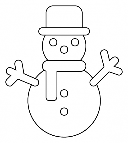 Snowman Without Snow Emoji coloring page - ColouringPages