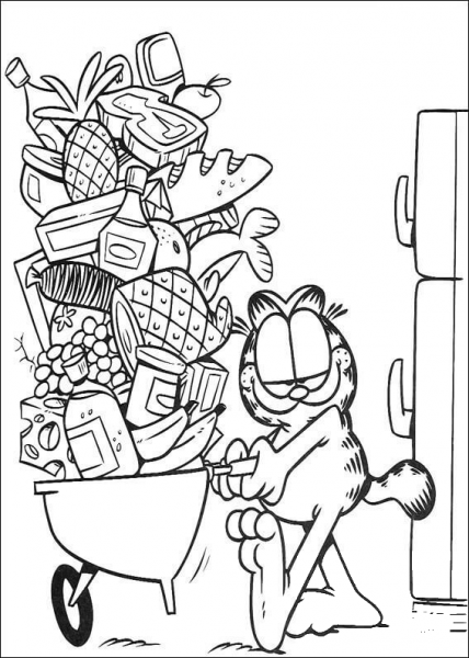 So Much Food!  coloring page image