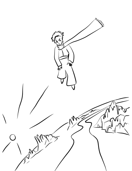 ‘So Then the Seventh Planet was the Earth’ coloring page image