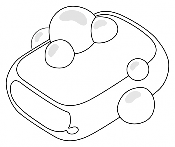 Soap Emoji coloring page image