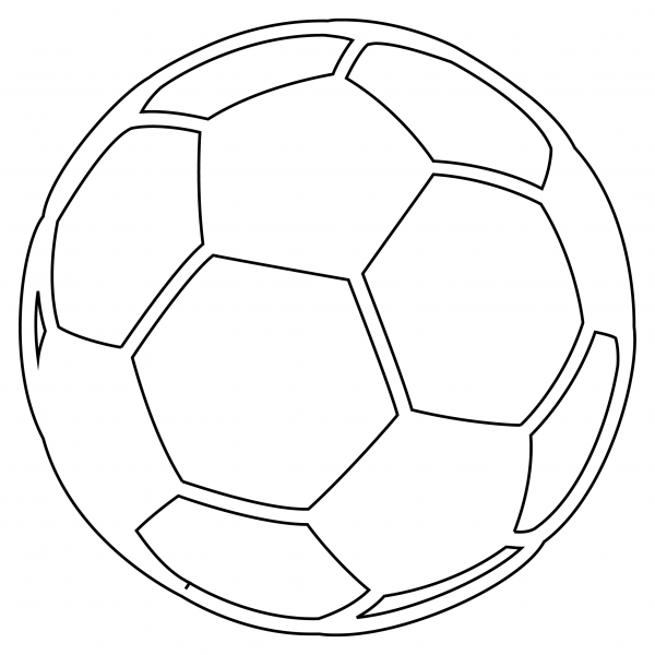 Soccer Ball coloring page image