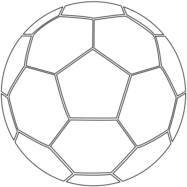 Soccer Ball coloring page image