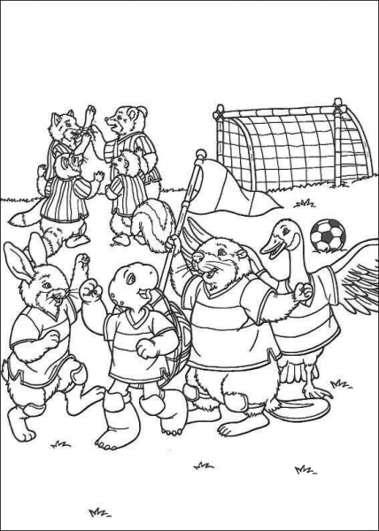 Soccer Team coloring page image