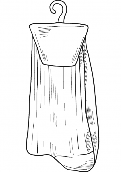 Socks coloring page image