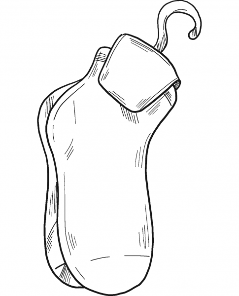 Socks coloring page image