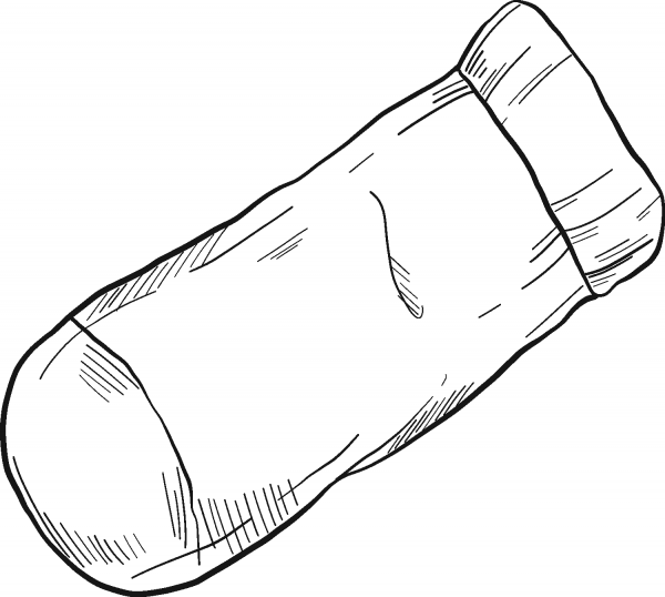 Socks coloring page image