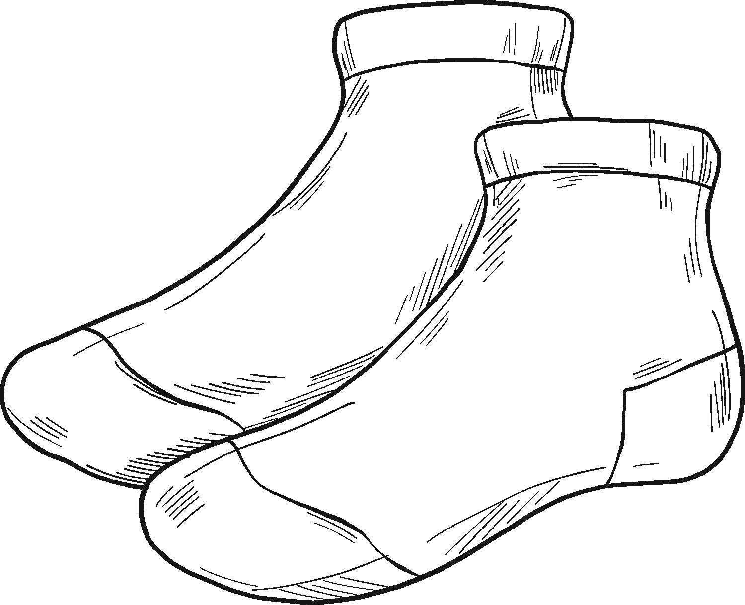 Socks coloring page - ColouringPages