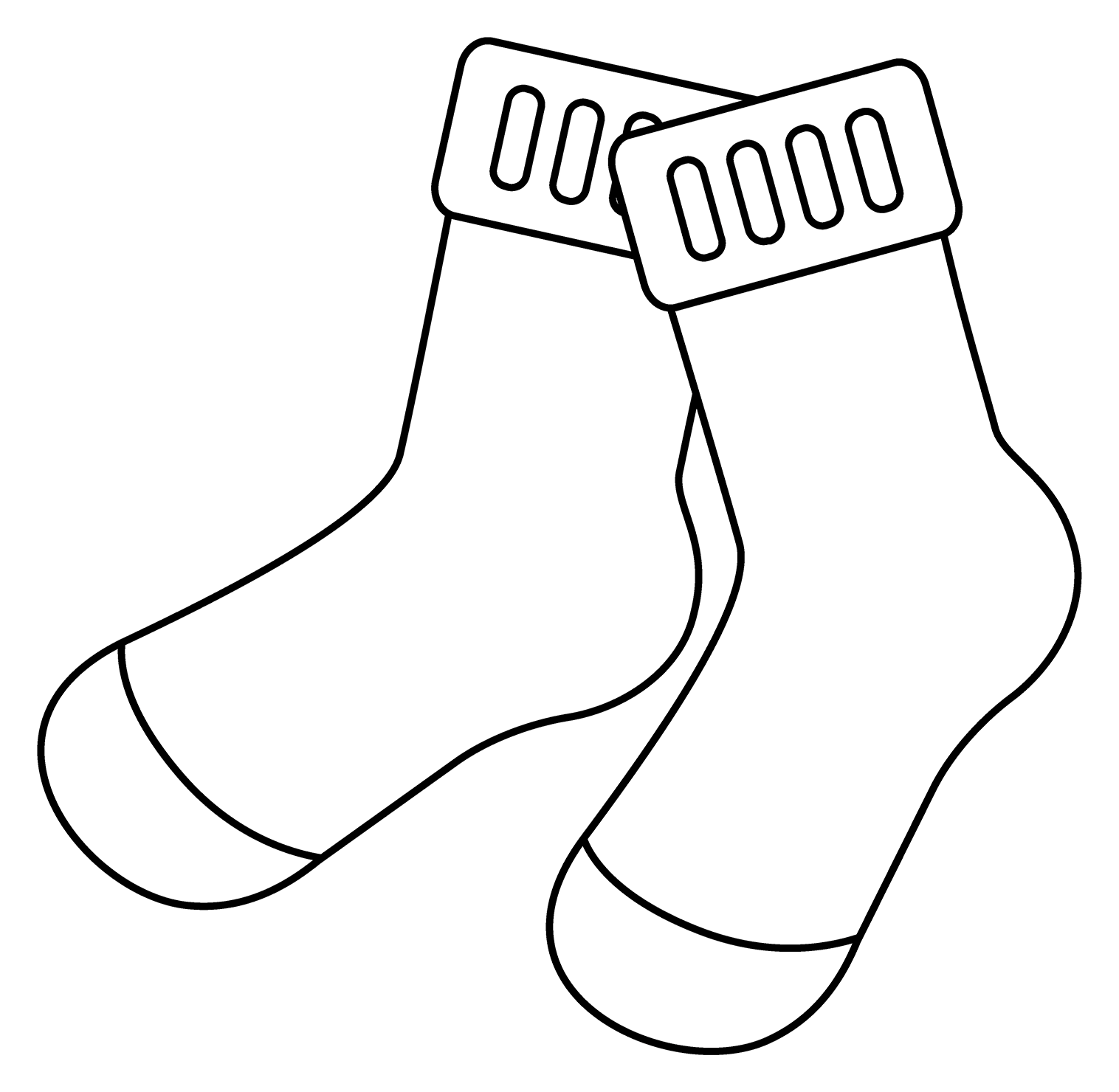 Socks Emoji coloring page - ColouringPages