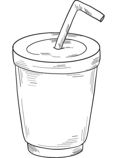 Soda coloring page image