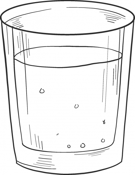 Soda Glass coloring page image