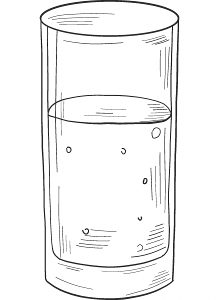 Soda Glass coloring page image