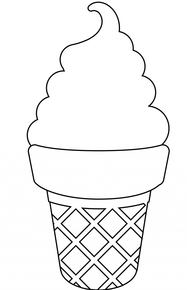 Soft Ice Cream Emoji coloring page ColouringPages