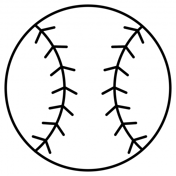 Softball Emoji coloring page image