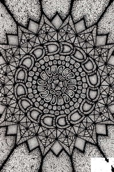 Sol Tenebris Mandala coloring page image