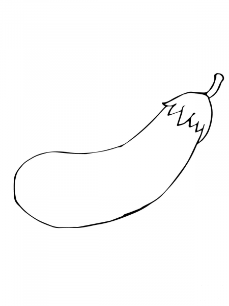 Solanum Melongena Eggplant coloring page image